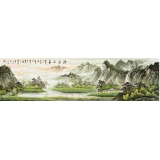 BW015國畫山水畫